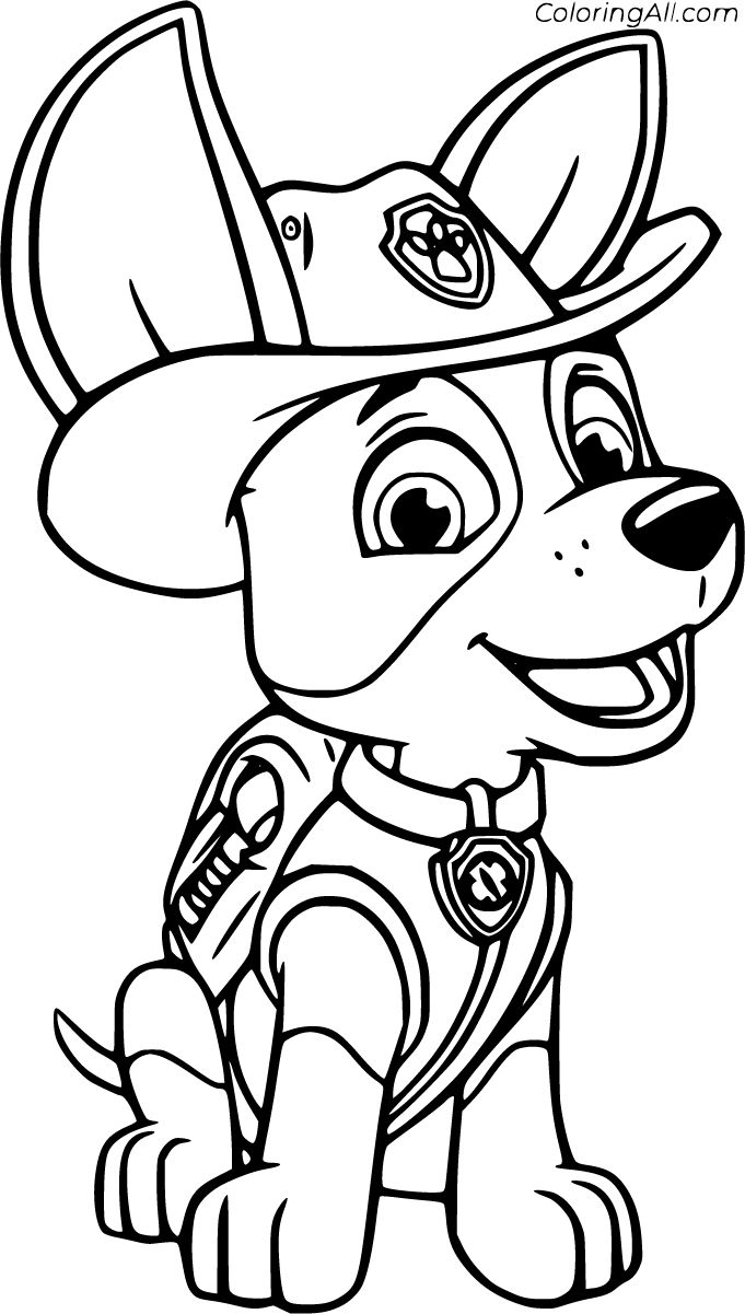 paw patrol coloring page