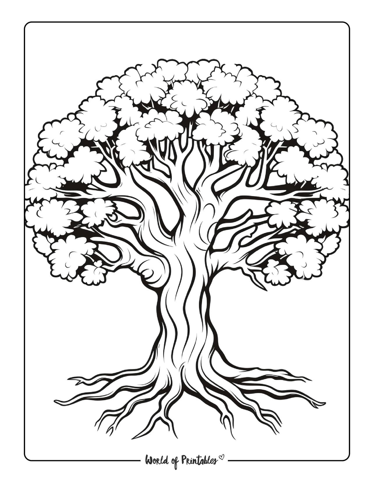 tree coloring pages tree coloring pages