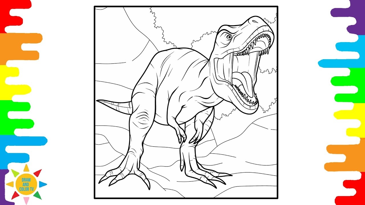 Tyrannosaurus Coloring Pages T Rex Coloring Pages Dinosaur Coloring Page YouTube Tyrannosaurus Coloring Pages T Rex Coloring Pages Dinosaur Coloring Page YouTube