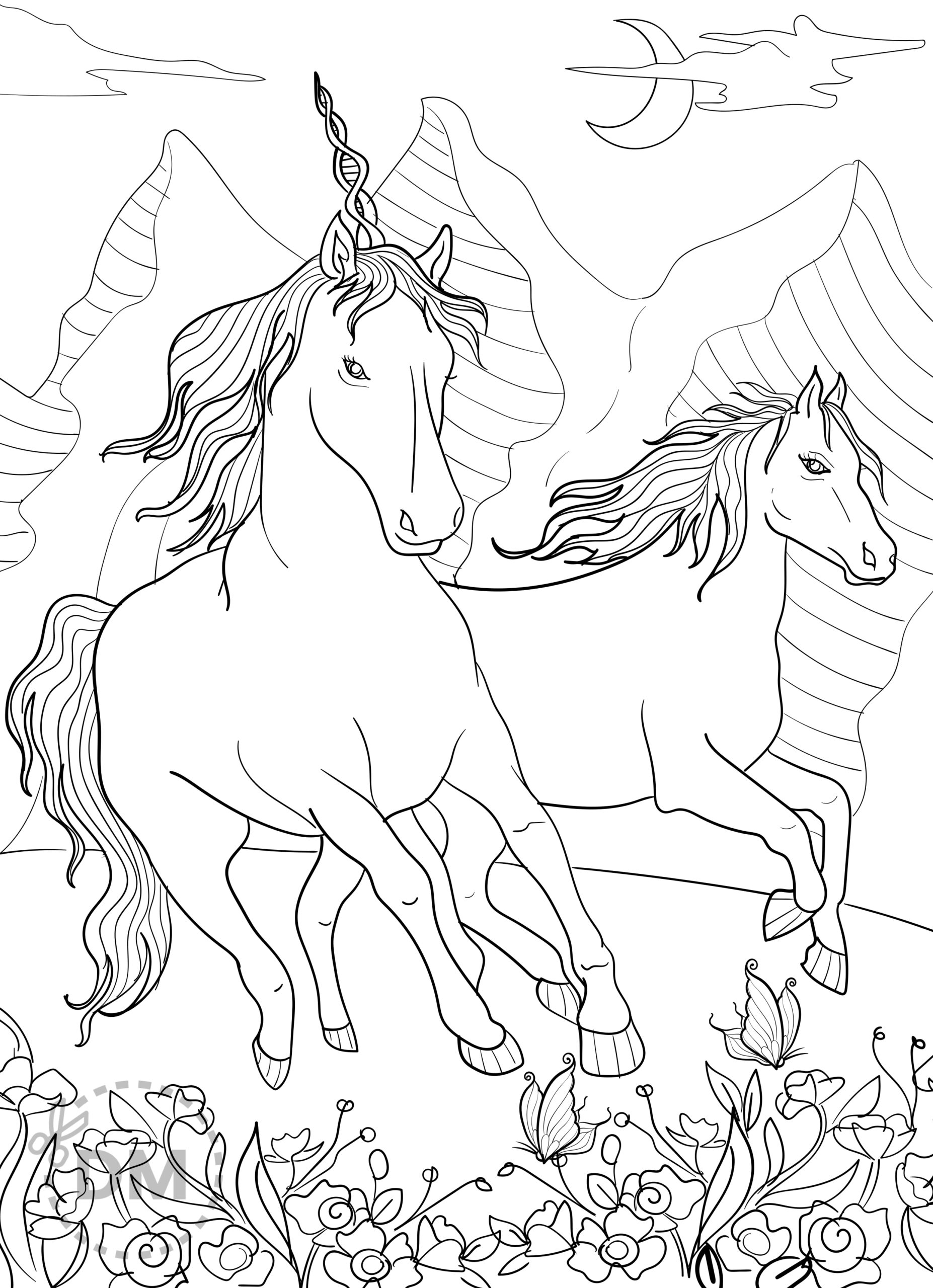 horse coloring pages