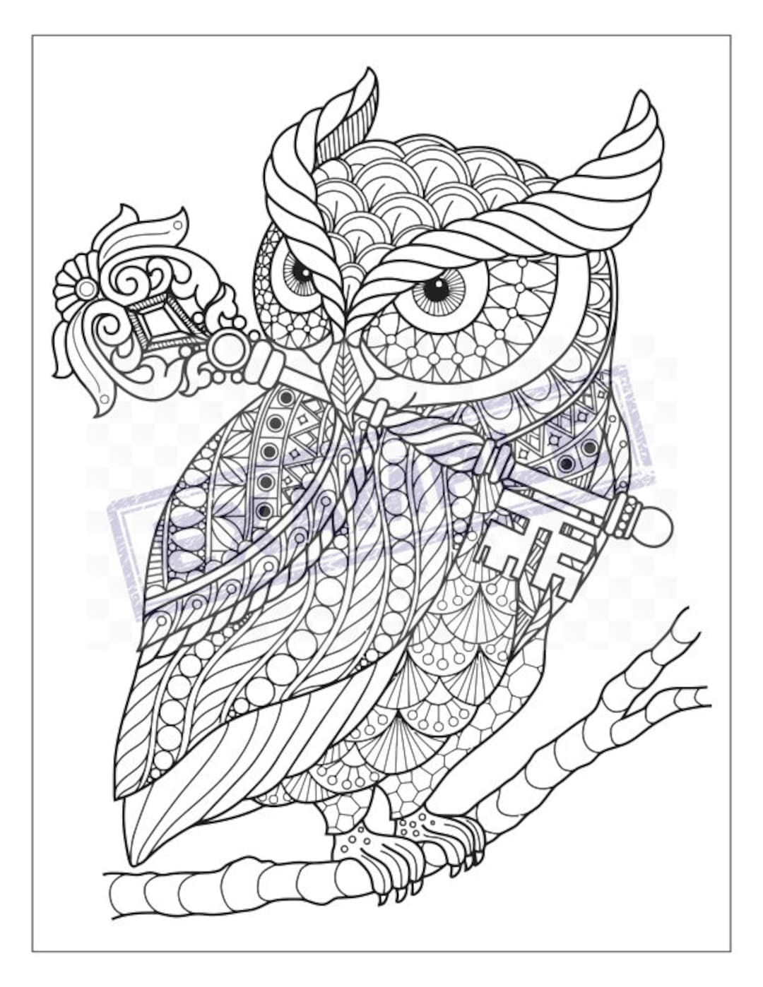 Unique Detailed Coloring Pages PDF 21 Full 8x11 Great For Kids Teens Or Adults Etsy