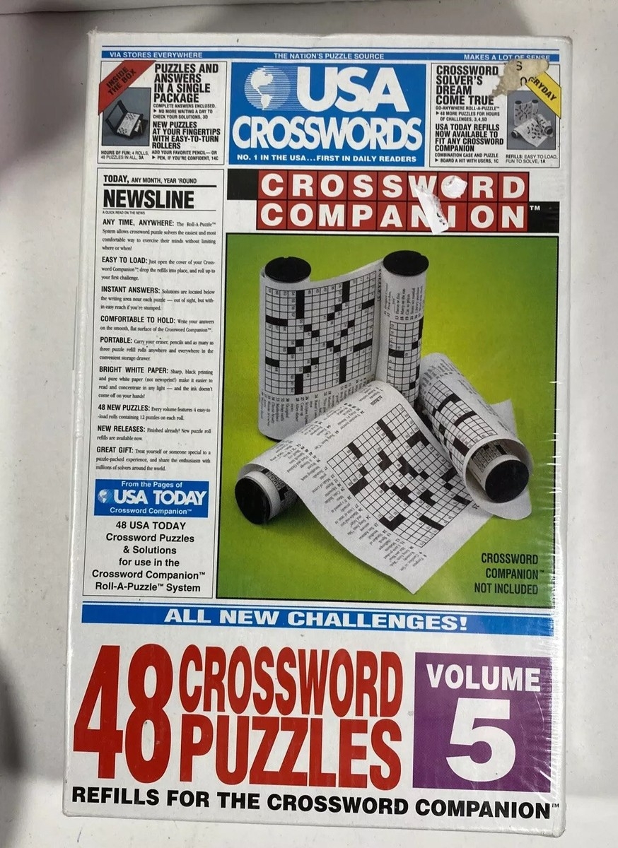 USA Today Crosswords Puzzles Companion Refill 48 Puzzles Volume 5 Crossword NIP EBay