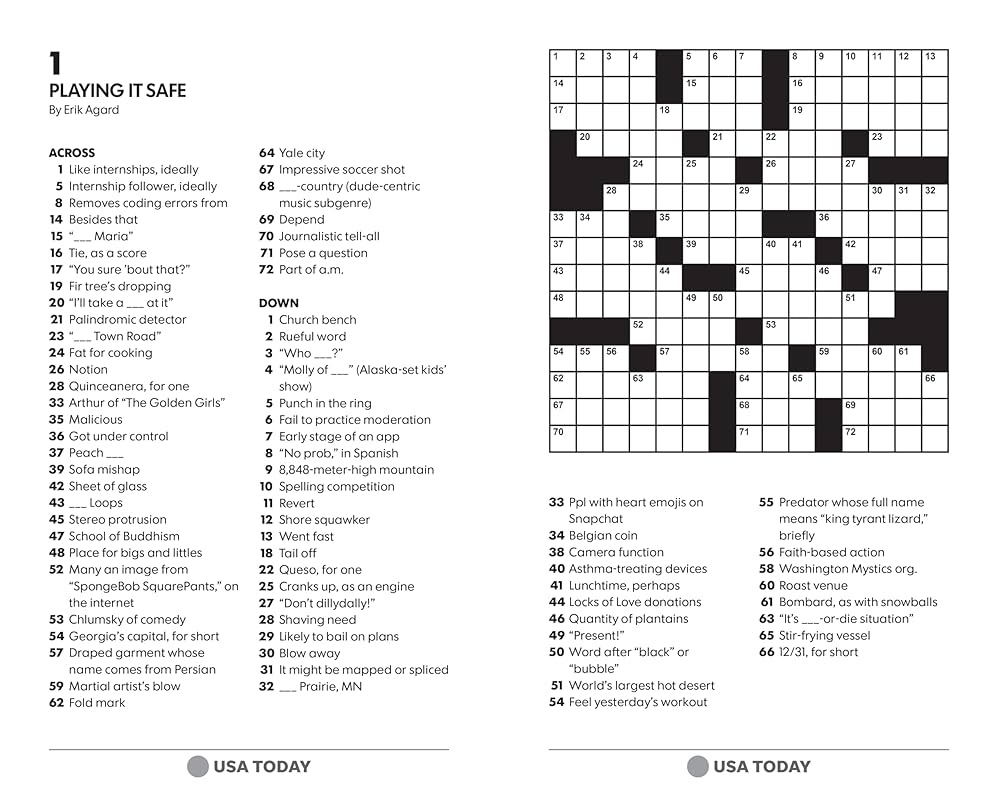 USA TODAY Teatime Crosswords 200 Puzzles USA Today Puzzles USA TODAY 9781524869922 Amazon Books USA TODAY Teatime Crosswords 200 Puzzles USA Today Puzzles USA TODAY 9781524869922 Amazon Books