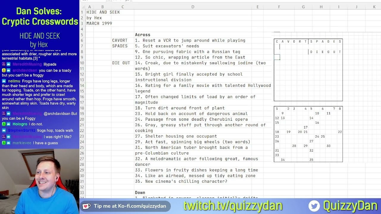 Variety Cryptic Crossword Hide And Seek YouTube