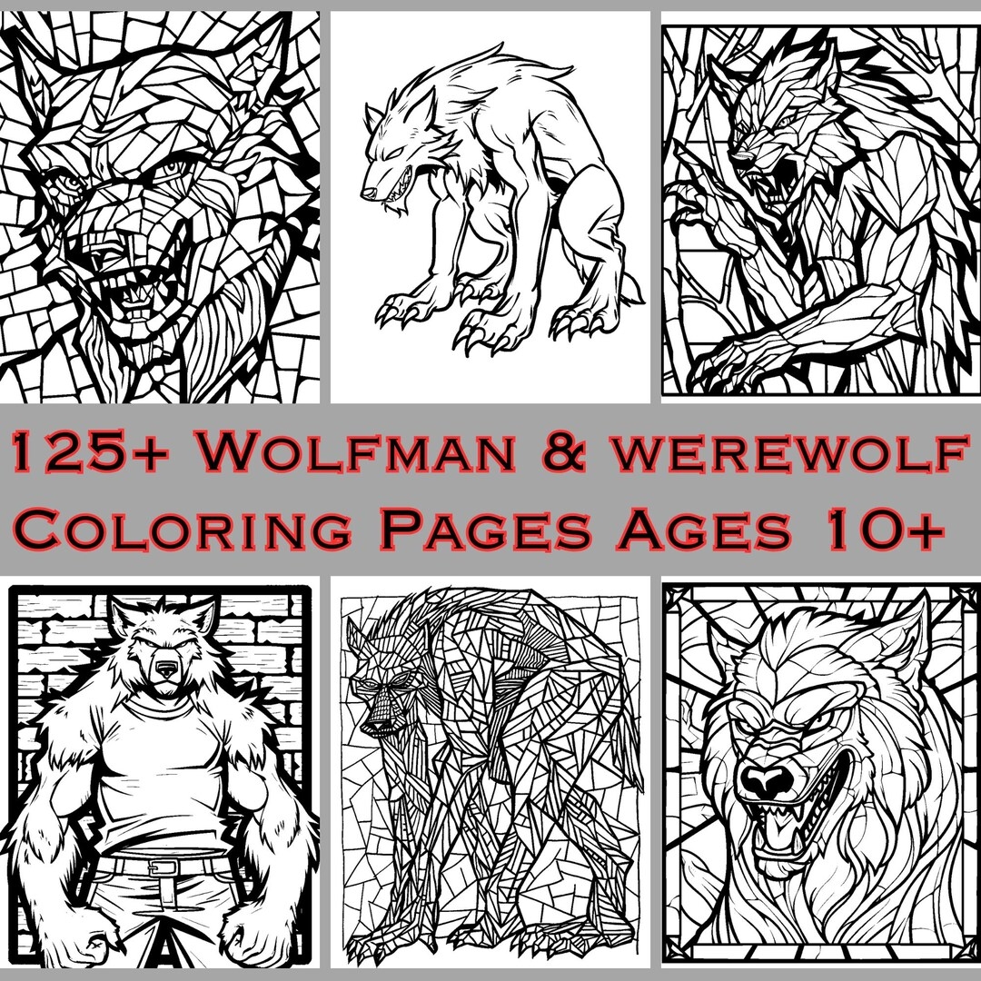werewolf coloring pages