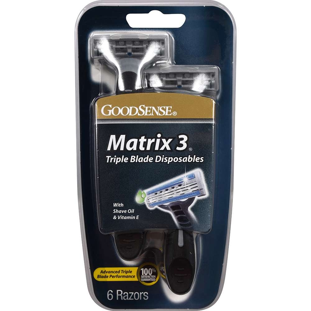 Wholesale Matrix 3 Triple Blade Razor Pack 6 Disposables DollarDays