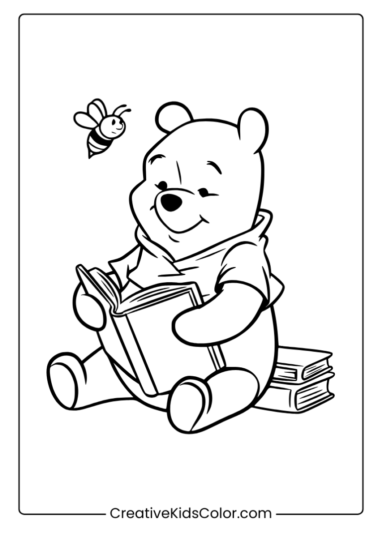 Winnie The Pooh Coloring Pages 25 Free Printable PDF