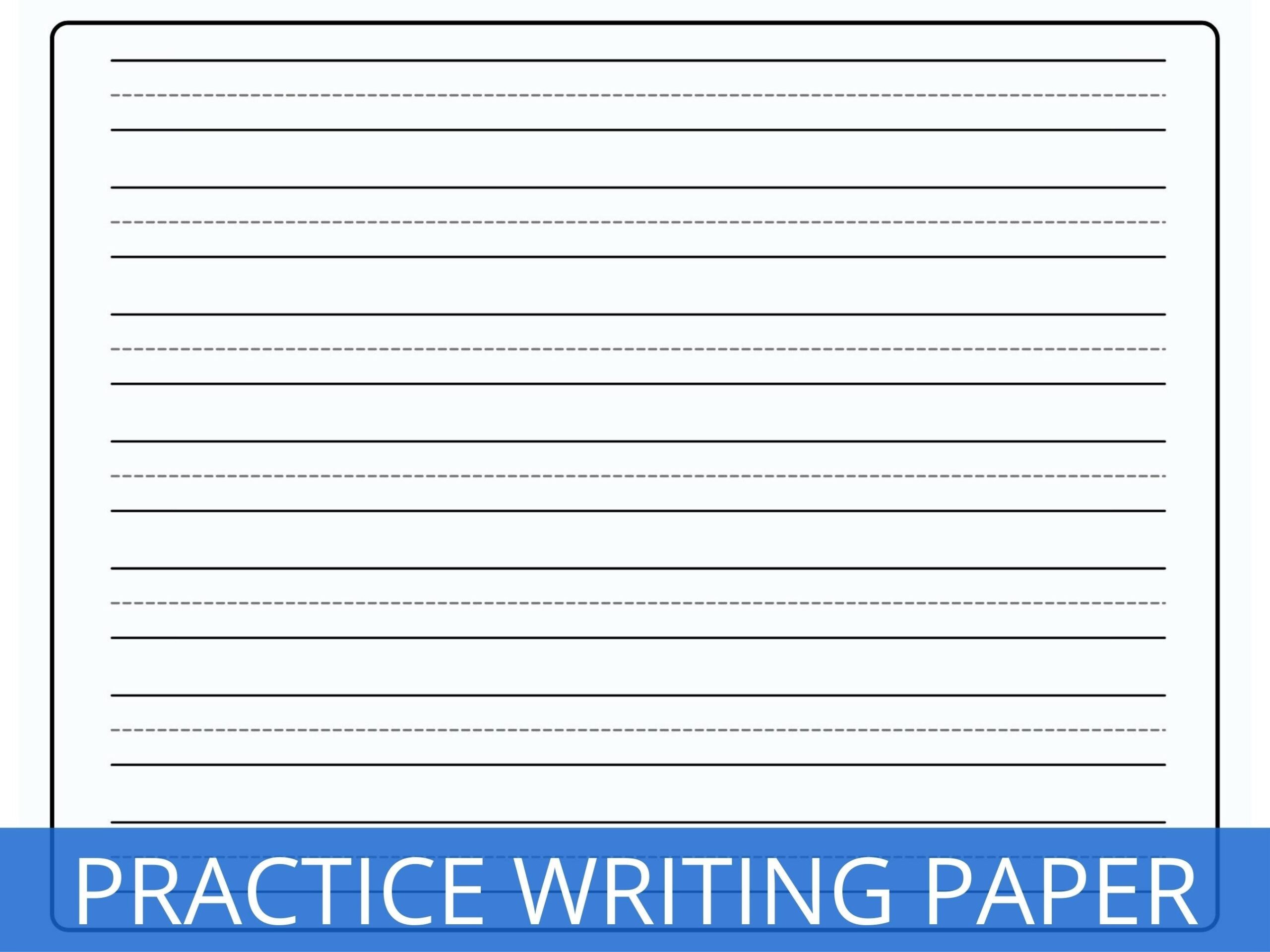 printable kindergarten writing paper