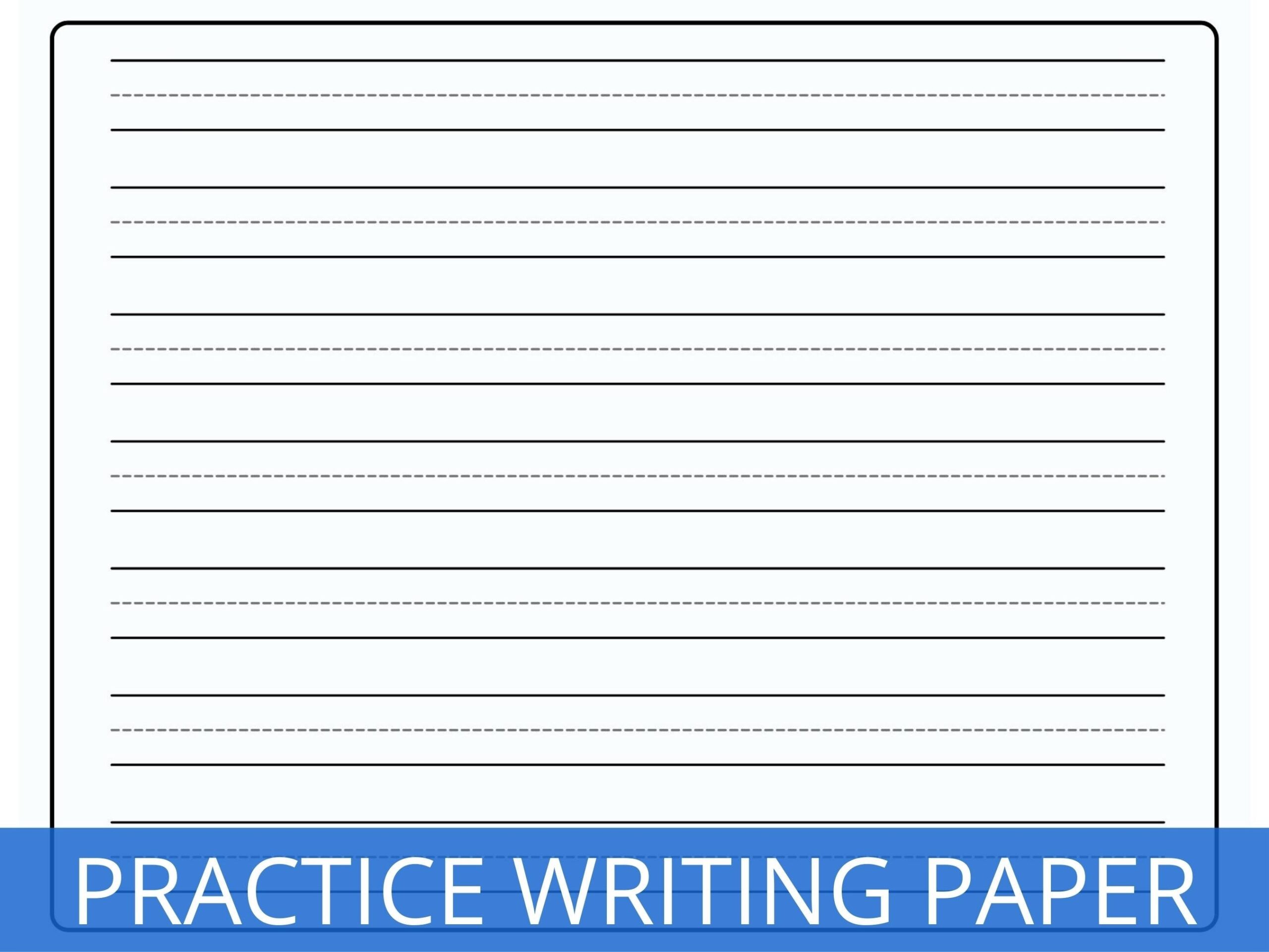 kindergarten writing paper printable
