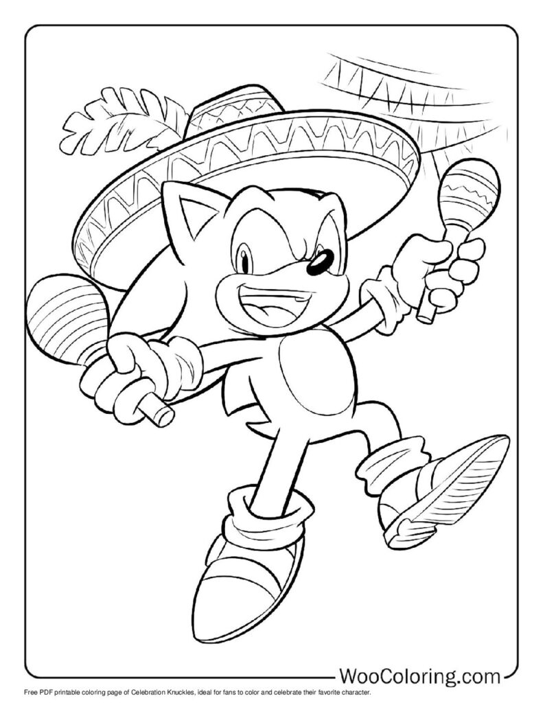 knuckles coloring pages knuckles coloring pages