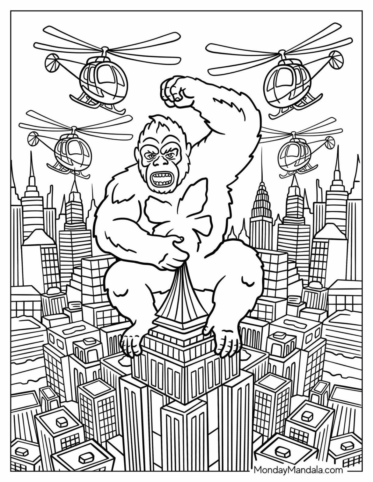 king kong coloring pages king kong coloring pages