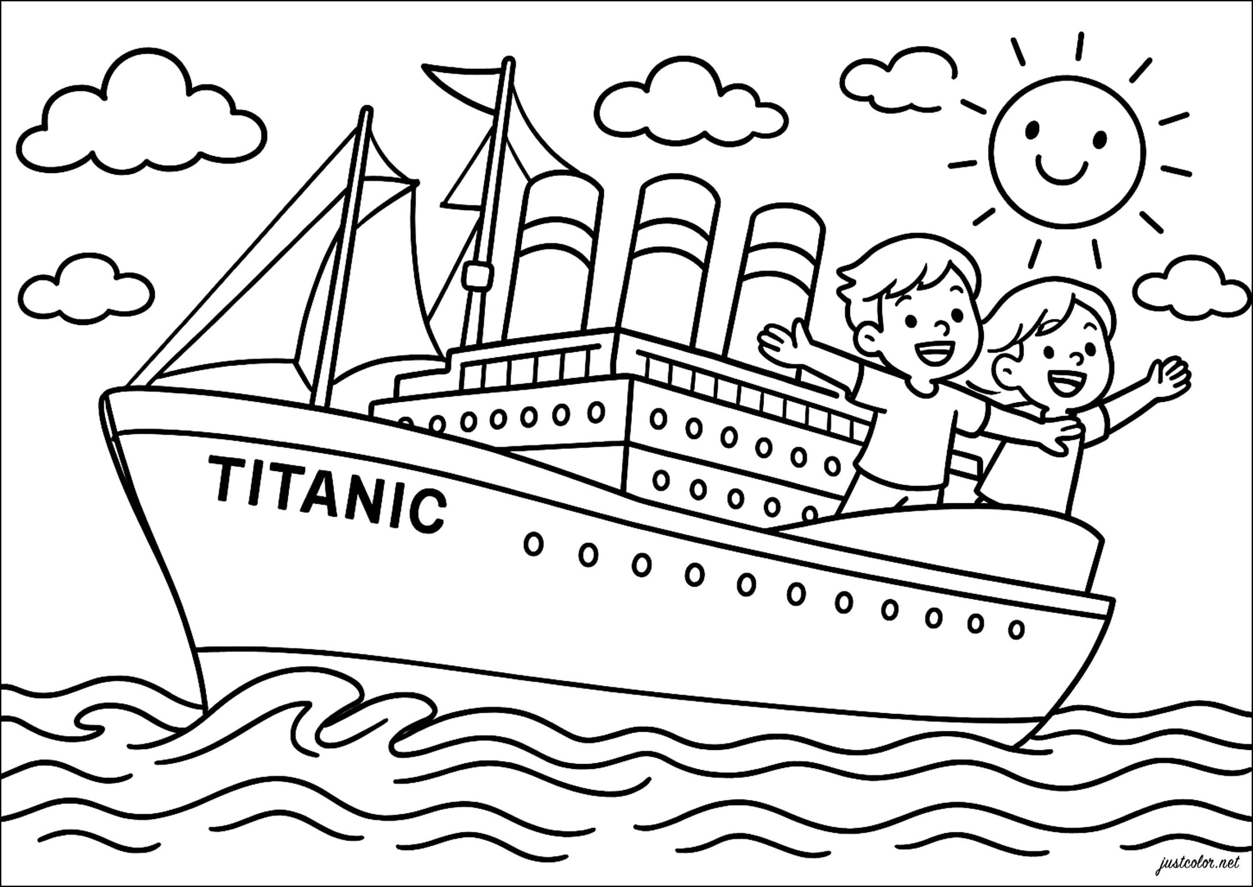 coloring pages titanic