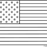 American Flag Coloring Page Presidents Day 
