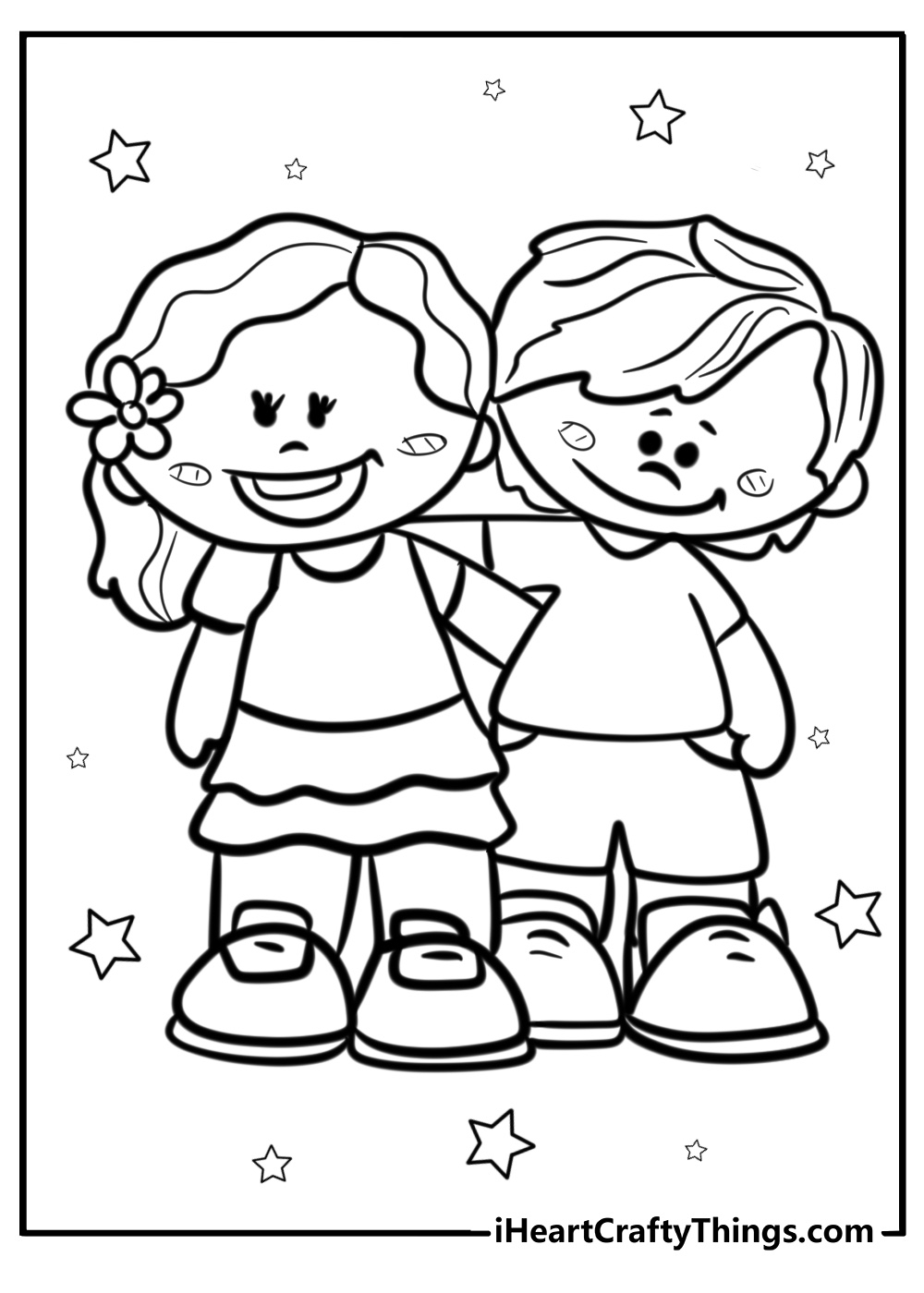 Best Friends Coloring Pages 30 Free PDF Printables For BFFs