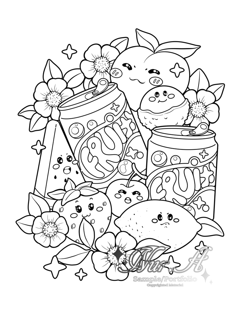 food coloring page