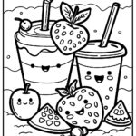 Cute Food Coloring Pages Free Coloring Pages