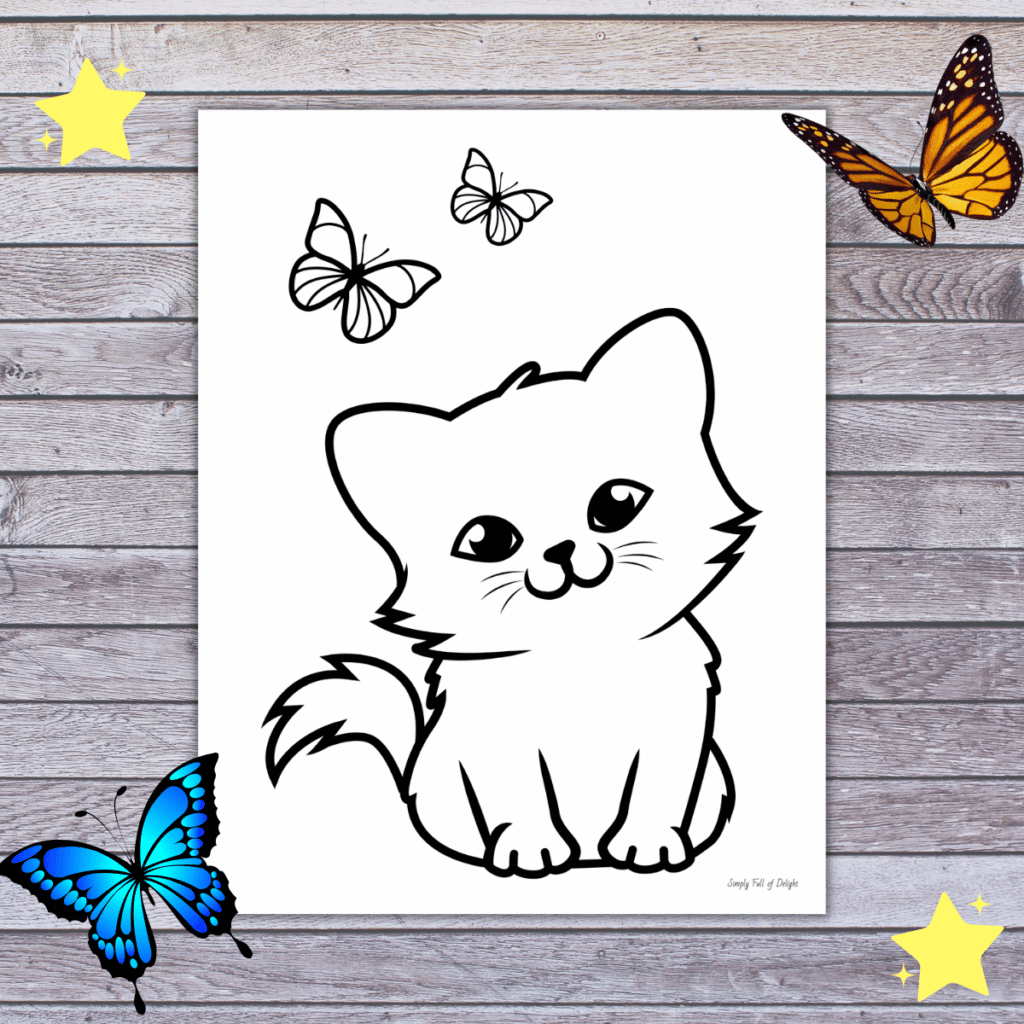 kitty cat coloring pages kitty cat coloring pages
