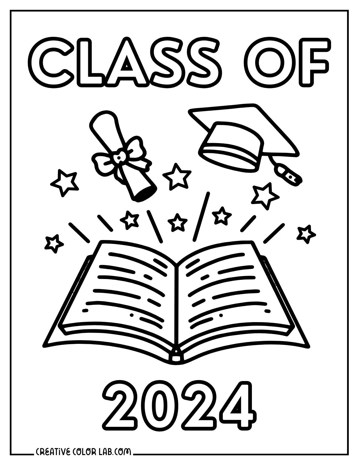 Graduation Coloring Pages PDF Printables Graduation Coloring Pages PDF Printables