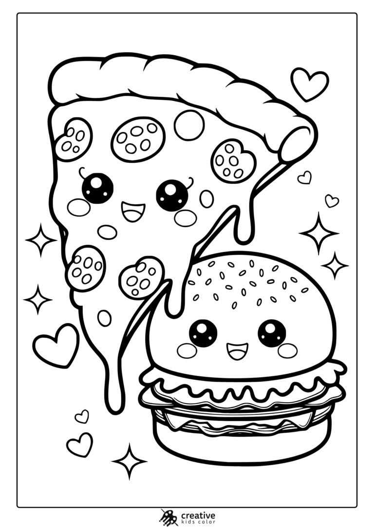 Kawaii Coloring Pages 35 Free Printable PDF